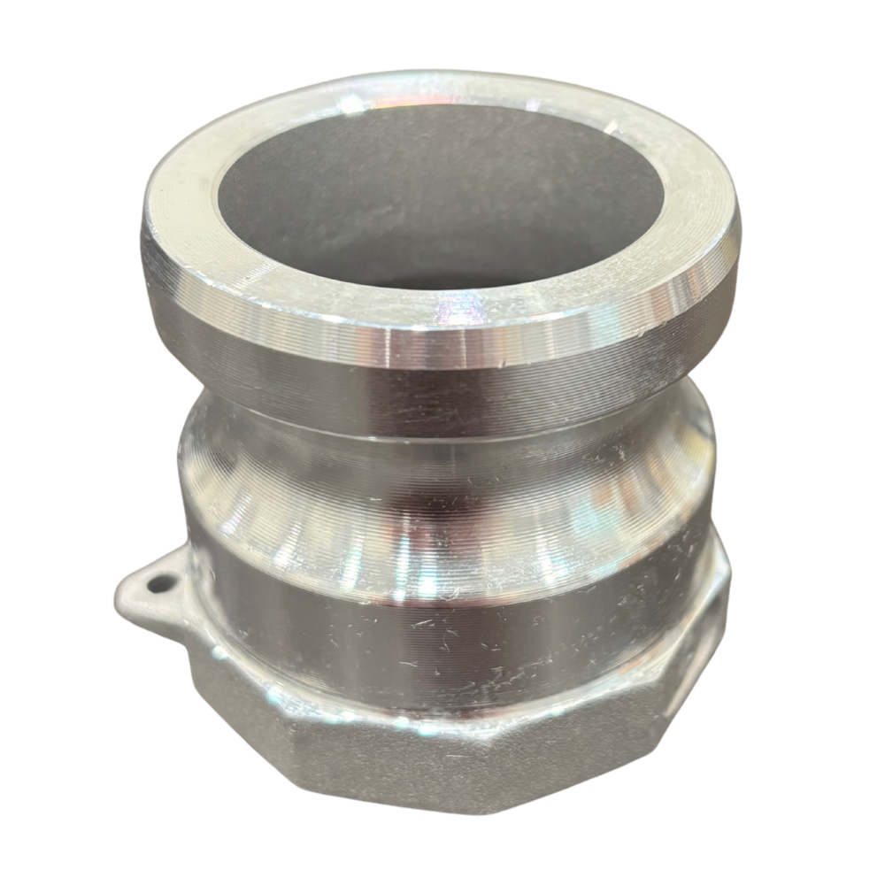 2″ Aluminum Camlock Type A – Male Adapter × Female Thread