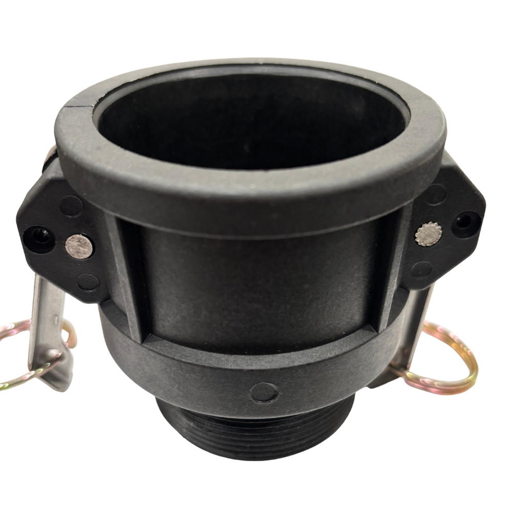 1.25″ Polypropylene Camlock Type B – Female Coupler × Male Thread