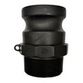 2″ Polypropylene Camlock Type F – Male Adapter × Male Thread