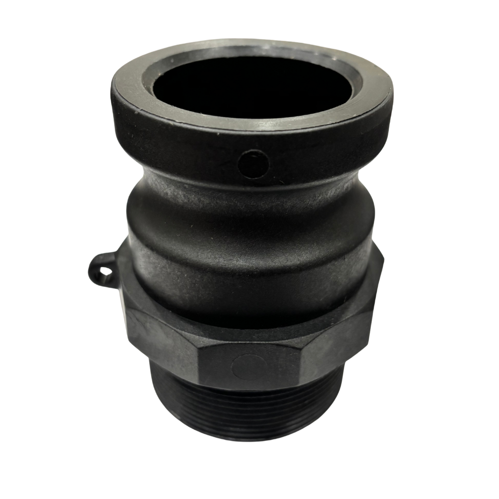 1.25″ Polypropylene Camlock Type F – Male Adapter × Male Thread