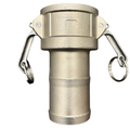 1″ Stainless Steel Camlock Type C – Female Coupler × Hose Shank